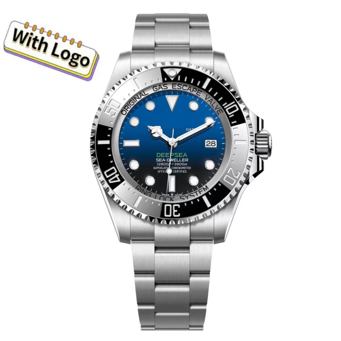 Mens Watch Sea Dweller Designer Watches High Quality 44mm Size Deep Blue Dial Sapphire Stainless Steel Waterproof with Box Diving Super Luminous Ori