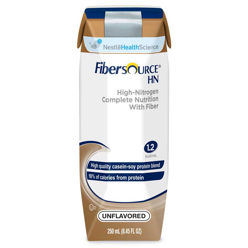 Fibersource HN Nutritionally Complete Unflavored 8 oz Can, Case