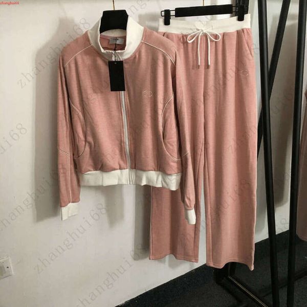 New Women Sports Suits Designer Suits Fashionable Long Sleeve Stand Collar Shirts Casual Pants Women Clothing Oct 30