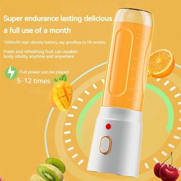 Rechargeable Mixers Fresh Fruit Juicers USB Portable Juice Bottle Mini Fast Electric Blender Smoothie Milkshake Juice Maker 250116