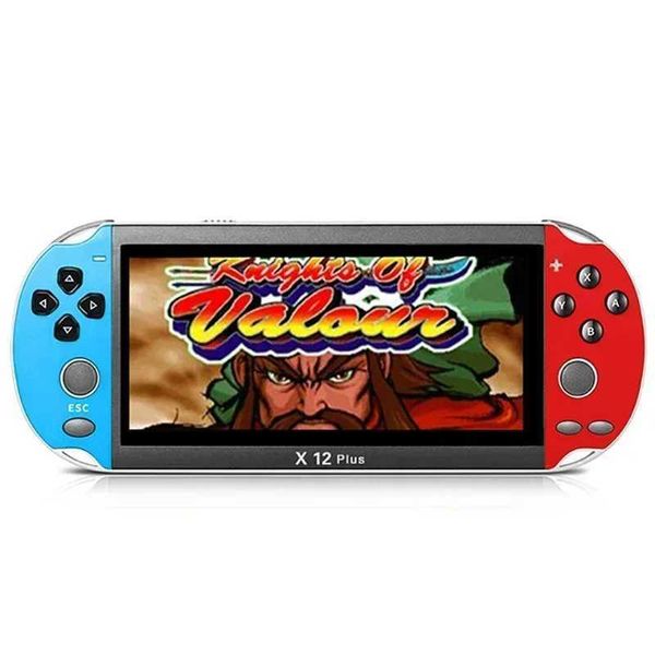 X12 Plus Console de videogame portátil 7 polegadas IPS SN 16G Retro 10000+Classic Games 4K HD Game Hine para PSP FC GBA NES Z241216