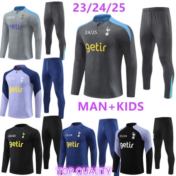 2023 2024 2025 spurs adult tracksuit kids set del Chandal 23 24 25 Survetement SON JANSSEN LO CELSO NDOMBELE man Football jackets child Trai