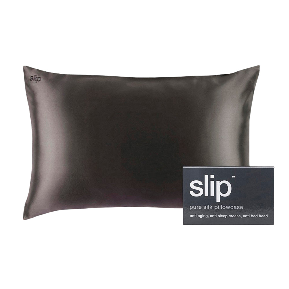 Silk Pillowcase - Queen - Charcoal