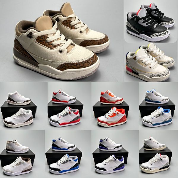 kids shoes boys 3s Jumpman 3 toddlers sneakers Basketball girls boy Game kid designer sneaker Athletic Infants shoe
