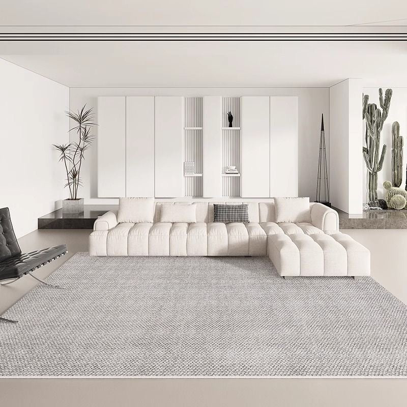 4571-389.-53.8-GZX-Minimalist Solid Color Carpet Living Room Sofa Large Area Decorative Rug Bedroom Lines Polyester Thickened Furry Home Floor Mats