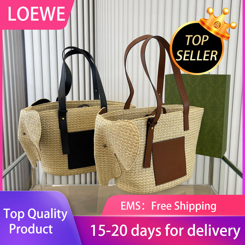 the tote bag raffia grass elephant tote bag loewe backpack bag mirror quality Handbags loewe bag Woman Shoulder Bags Classic style flap excellent qu