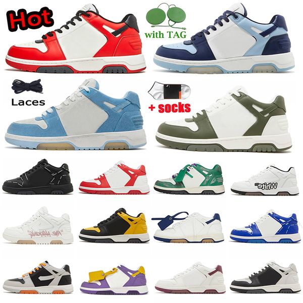 New Designer shoes Men Out ofoffice sneaker mens sneakers womens platform Casual shoe Red Black Light Blue Grey Low Top Leather women luxury