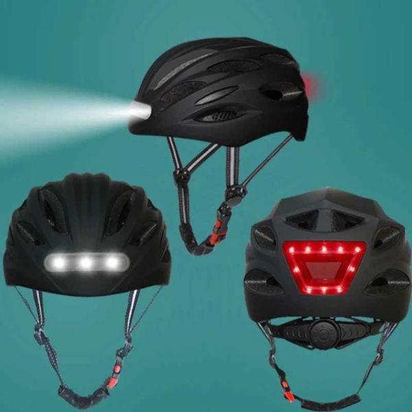 Cycling Helmets Bicycle Helmet Cycling Mtb Road Bikes Helmets Lamp Electric Scooter Motocross Helmet LED Light Racing Bike Man&#039;s MTB He