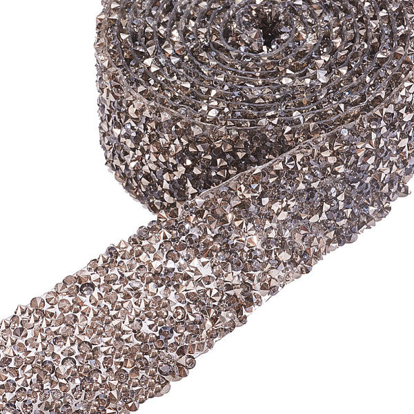 Strass hotfix in resina glitterata (adesivo hot melt sul retro)
