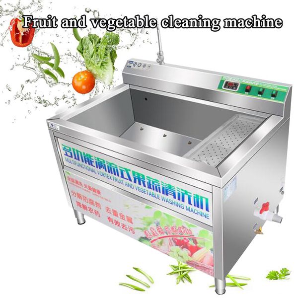 Electric Vegetable And Fruit Washing Machine Ultrasound Wireless Food Grains Purifie Basket Large Capacity Cleaner For Home