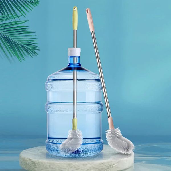 Household Cleaning Brush Plastic Water Dispenser Bucket Washing Cleaner Gadgets With Stainless Steel Rod 250103