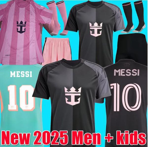 -25-26 Miamii Fans Player Inters SUAREZ Earth Day Pre-Match Miamis MESSIS Soccer Jerseys third 25 26 Sergio Jordi Alba football shirts PIZAR