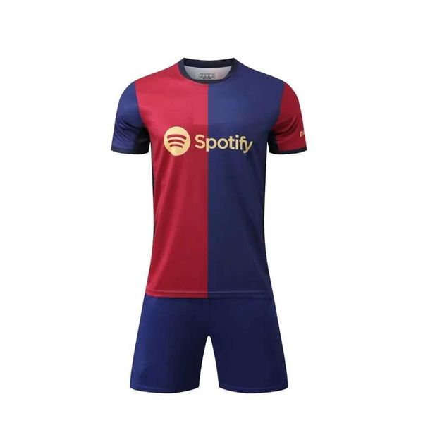Jerseys para crianças adultas roupas de futebol uniformes de futebol menino menina fãs de barces Jersey Treinamento Wear Games Kits Leisure