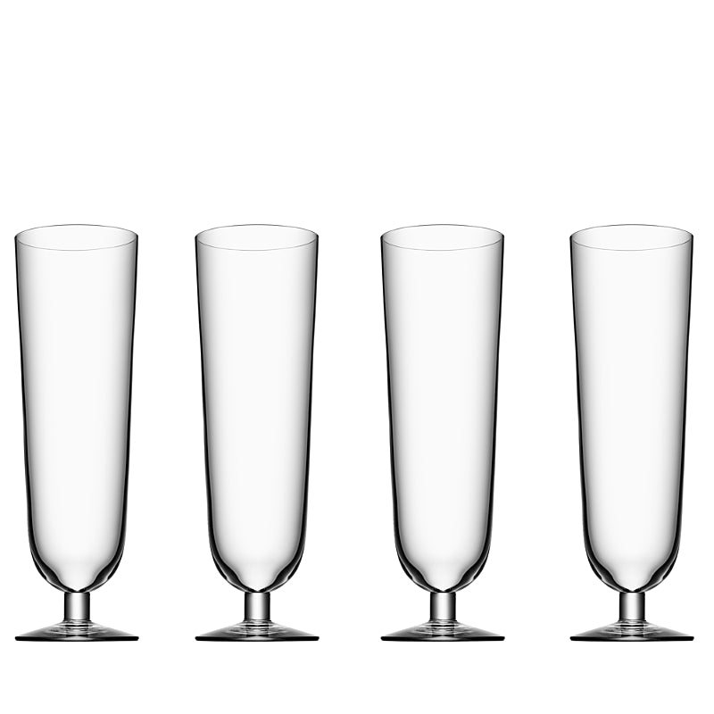 Orrefors Beer Collection Pilsner Glass, Set of 4