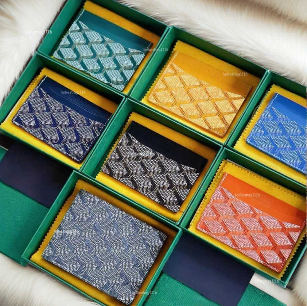 Womens Mens Card Holder Designer Wallet Genuine Leather Cardholder Fashion Coin Purse Mini Wallets id card Key Pocket Interior Slot organizer Purses