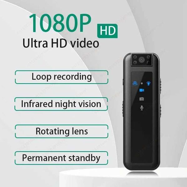 Sports Action Video Cameras 1080P HD Mini Action Camera Back Clip Sports Viedo Recorder 180 Rotatable Lens Infrared Night Vision Take Photo