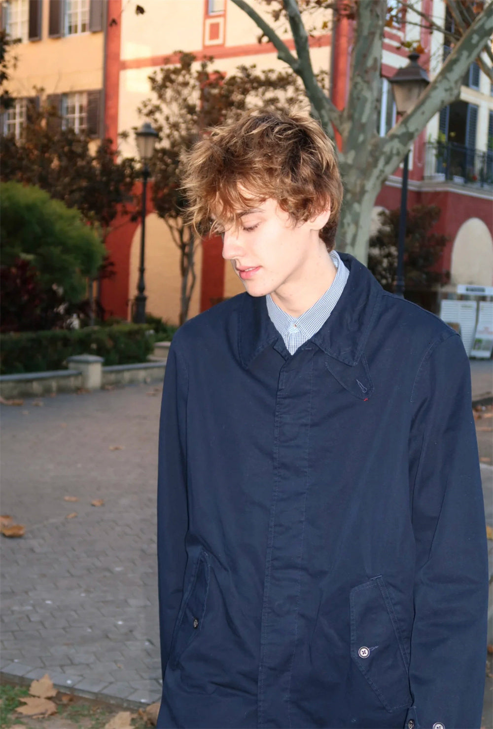 Mens Designer Small Horse Jacket Lightweight Comfortable Fit Vintage Work Khaki Lapel Jacket Classic British Style Zip Up Outerwear