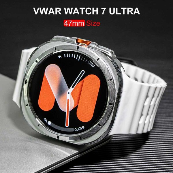 Smart Watches Vwar Watch 7 Ultra 47mm Smart Watch IP68 Waterproof Bluetooth Calling Compass Smart Watch Suitable for Men and Women 143inch A