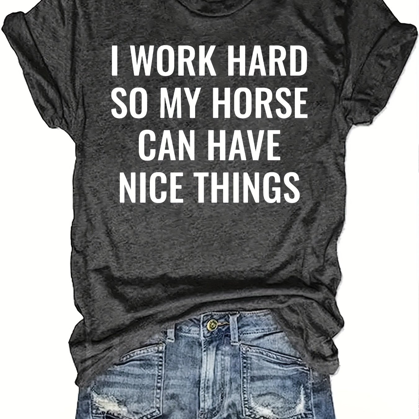 TEMU Vintage , Fun , I So Can Have , Gifts For , Farm Shirts, Equestrian Shirts, Casual Fashion, Ideal Gifts For .