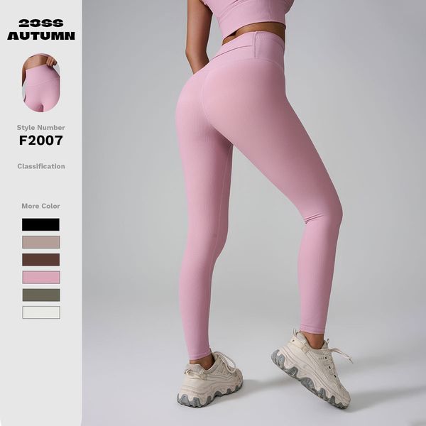 LMWomen Yoga Align Leggings Push Fitness Soft High Waist Back Pocket Seamless Hip Lift Tight Legging Casual Jogging Pants F2007