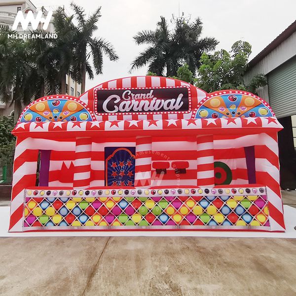 Temporary Inflatable Vending Booth Air Model - Amusement Simulation House Tent for Outdoor Use