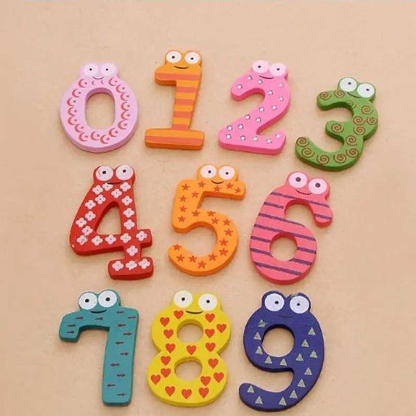 10pcs-set Montessori Baby Number Refrigerator Fridge Magnetic Figure Stick Mathematics Wooden Educational Kids Toys for ChildrenC241025