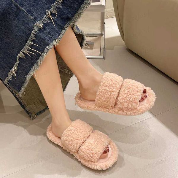 Mens Womens Slippers Designer Shoes Black White Sandals designer shoes Letter Slipper Hot cotton slippers plush warm rolled cotton slippers