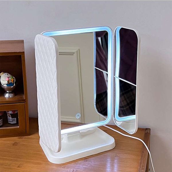 Dressing Dorm Trifold Lights LED Beauty Light up your fill light with Smart Complementary Makeup Mirror Tri Make