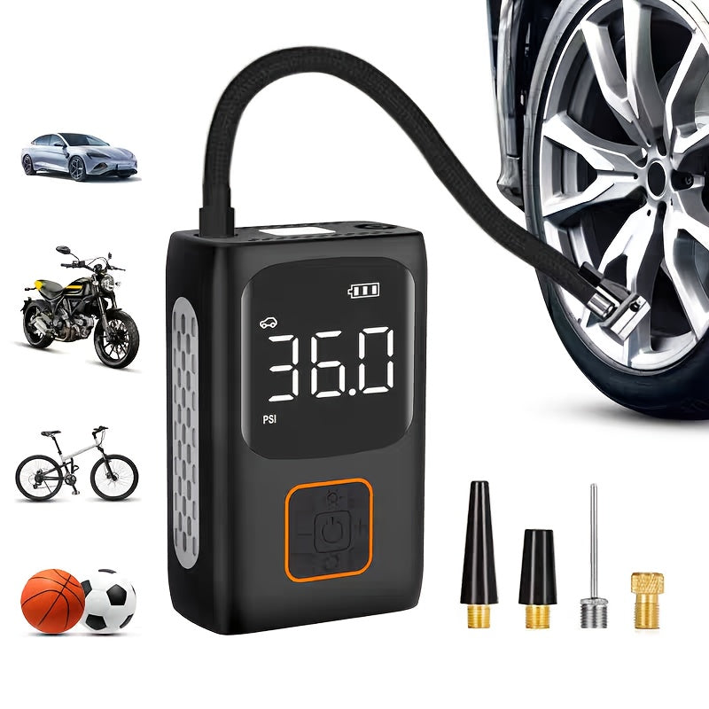 TEMU 2000a Portable 150psi Wireless Car Air Pump With Led Light, Usb Charging, Used As A Power Bank, Inflation Speed Doubled, Tire Air Pump, Suitable