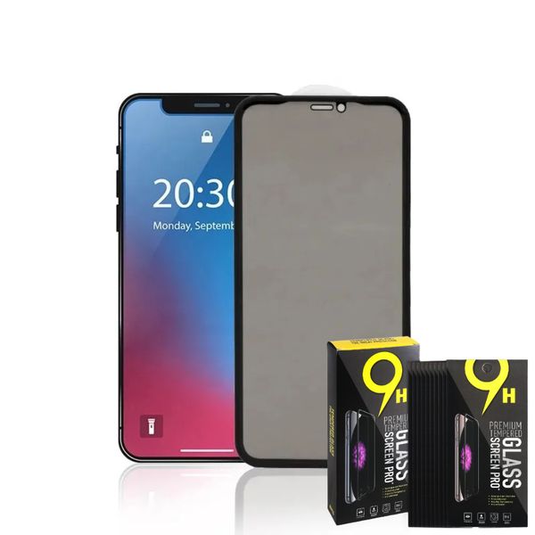 Privacy Screen Protector For IPhone 14 Pro Max 11 13 12 15 Anti-spy Temeperd Glass with 10 in 1 packing