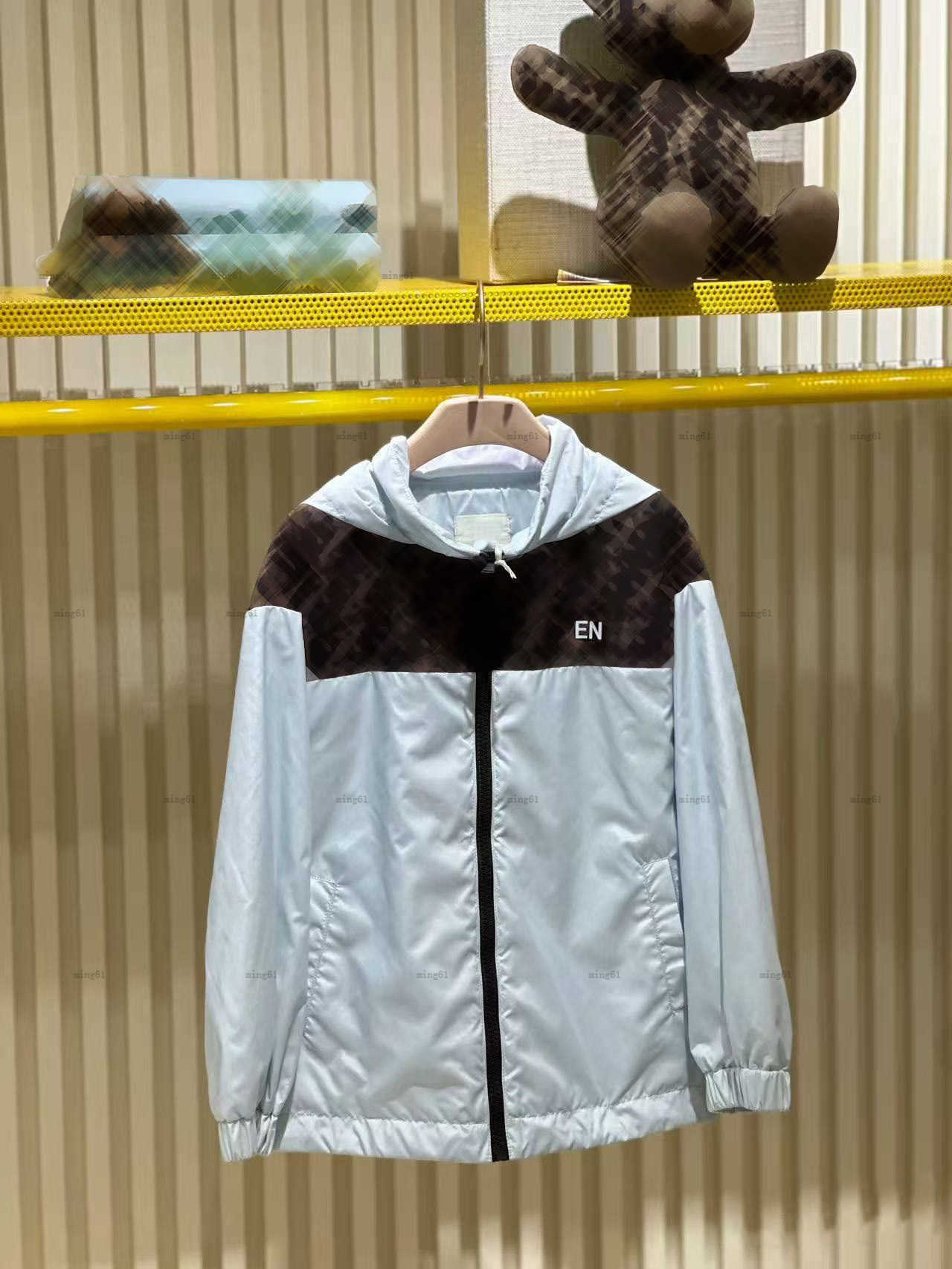 Brand kids jackets Multi color baby coat kids designer clothes boys girls Outerwear Hooded child Sunscreen clothing A235X07N061