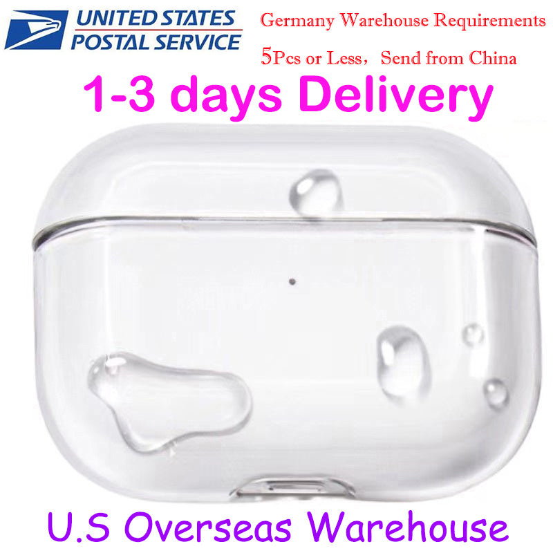 USA Stock For Apple AirPods 4 AirPods pro 2 3rd 2 Headphone Accessories Silicone Protective Headphone Cover TPU case Headphone TP Cases