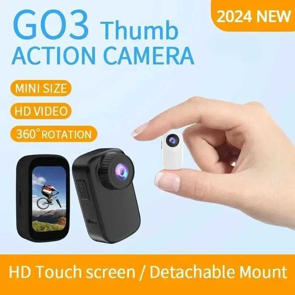Sports Action Video Cameras 4K Mini Wifi Thumb Action Camera Recorder Anti-Shake Touch Screen Sport Small Cam for Motorcycle Riding Car Vide
