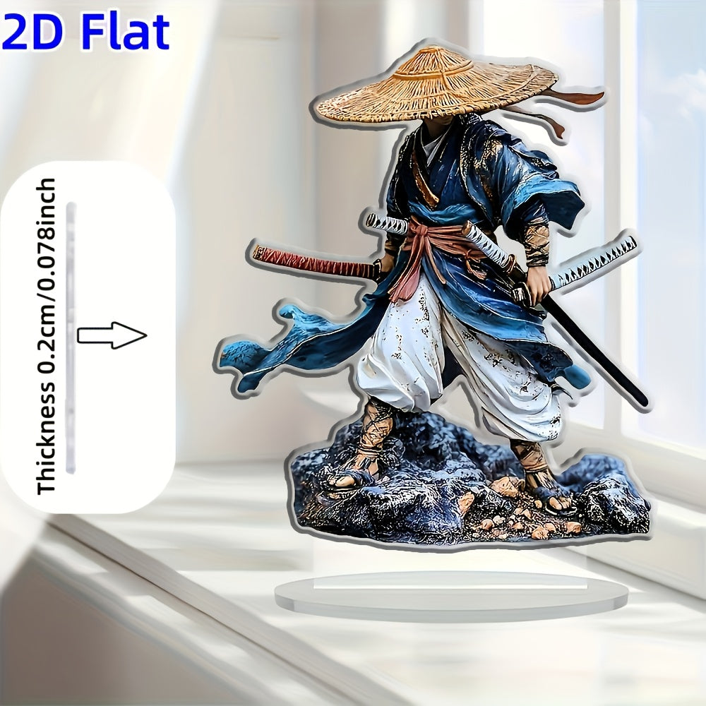 TEMU 2d Flat - A 2d Acrylic Desktop Decoration With A Base, Elegant For Home And Office Decor, Versatile 2d Artwork, And An Ideal Holiday Gift.