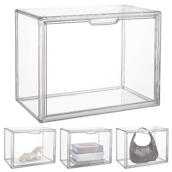 Vitrine de figurines en plastique