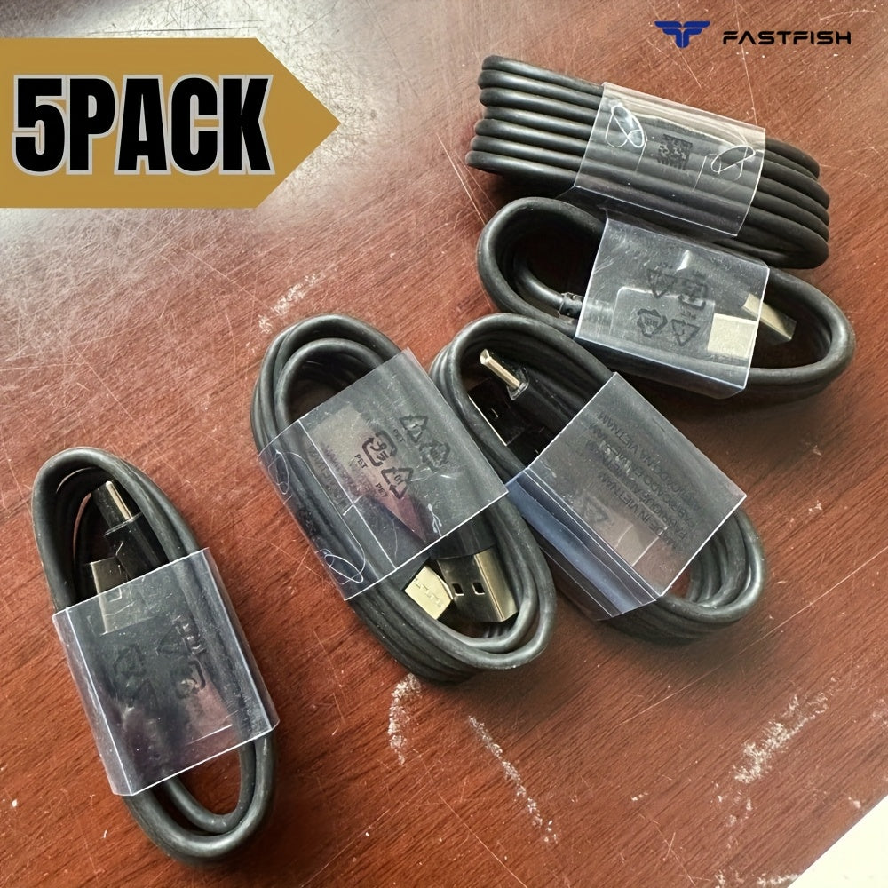 TEMU Fastfish 5 Packs Usb C Charging Phone Cable Type-c Usb-c For For Iphone 15 For Lg Charger