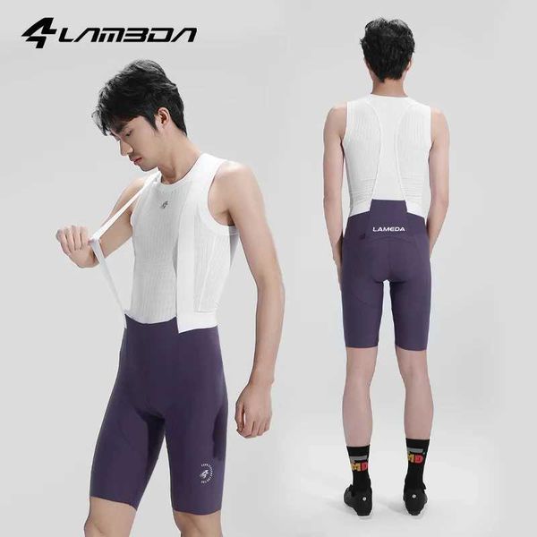 LAMEDA professional bicycle bib shorts mens breathable sunscreen shorts with pockets for outdoor cycling equipmentW240904