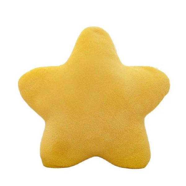 30CM Cute Butter Cheese Throw Pillow Plush Toy Dormitory Sleep Sofa Chair Cushion Pentagon Star Shape Child Birthday Gift Y240817