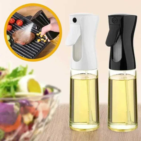 1pc 300ml Oil Spray Bottle Kitchen Cooking Olive Oil Dispenser Camping BBQ Baking Vinegar Soy Sauce Sprayer ContainersXJ241227