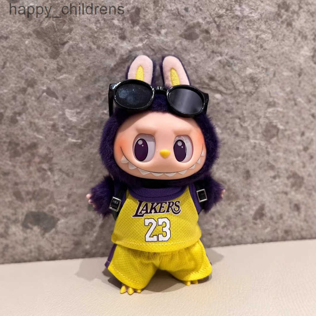 Only Jerseys Labubu Baby Clothes 17cm Stretch Cloth Heart Pounding Macaron Vinyl Face Dolls Can Be Replaced U250526