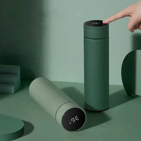 2024 500ML Intelligent Insulated Mug Thermos Flask Stainless Steel Vacuum Kettle Coffee Mug Thermos MugCL240809
