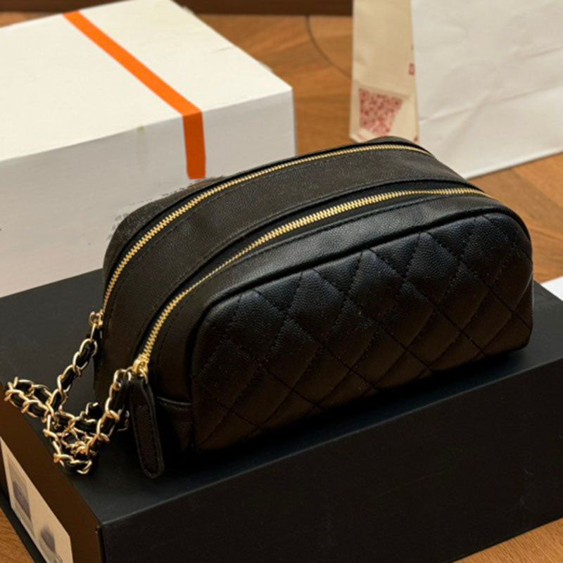 Designer bag Storage bag Makeup Bag Crossbody Bag Small Vanity With Chain leather Crossbody Bag saddle bag luxurysHandbagsl Zipper cosmetic bag Simp