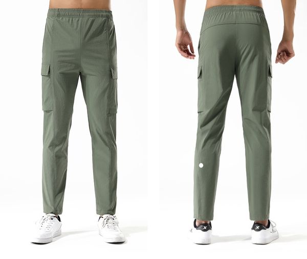Pants Mens Jogger Sport Long Yoga Outfit Gym Zipper Pockets Sweatpants Jogging Pants Mens With Blet Casual Elastic Waist Fitness