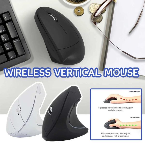Ratos vertical ergonomic games mouse wireless gaming mouse kit de mato de mouse óptica 2.4g mouse pc laptop mouse de desktop cl241230