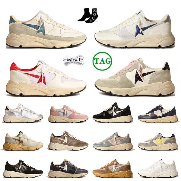 2024 New Arrival Designer OG Men Women Dress Shoes Running Sole Sneakers Italy Dirty Vintage star Black Pink Glitter Mens Flat Trainers Rubb
