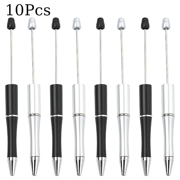 2Pcs 2 Colors Plastic Beadable Pens