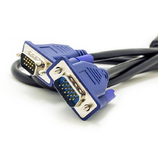 New High Quality 1.5M 5FT HDB15 15Pin VGA Male to VGA Cables for TV Computer Monitor Extension Cable DHL FEDEX