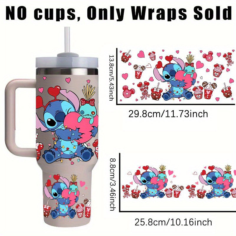 TEMU Stitch, Uv Dtf Transfer Paper For 40oz Transfer Paper, Mobile Phone Cases And Laptops Uv Transfer Holiday Gifts And Party Favors, Holiday Gifts,