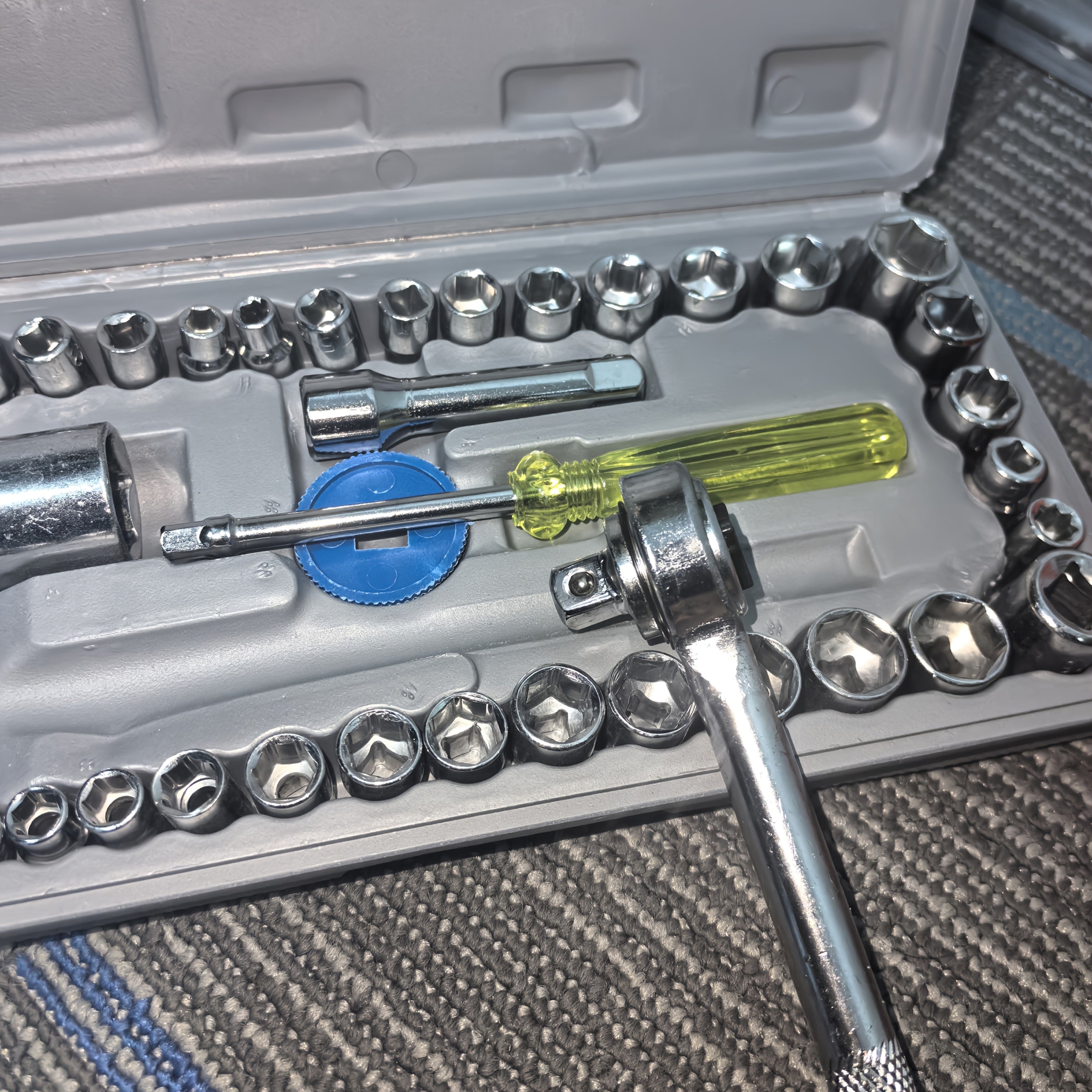 TEMU 40pcs Socket Wrench Tool Set - Professional Hand Tool Socket Set For Versatile Applications And