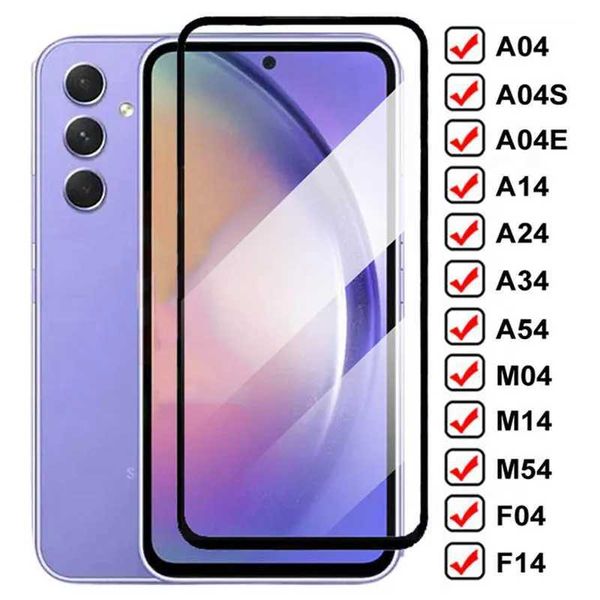 9999D Protection Glass For Galaxy A04 Core A04E A14 A24 A34 A54 Screen Protector M04 M14 M54 F04 F14 Tempered Glass Film M250120